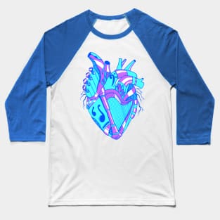 Blue No 2 Musical Heart Baseball T-Shirt